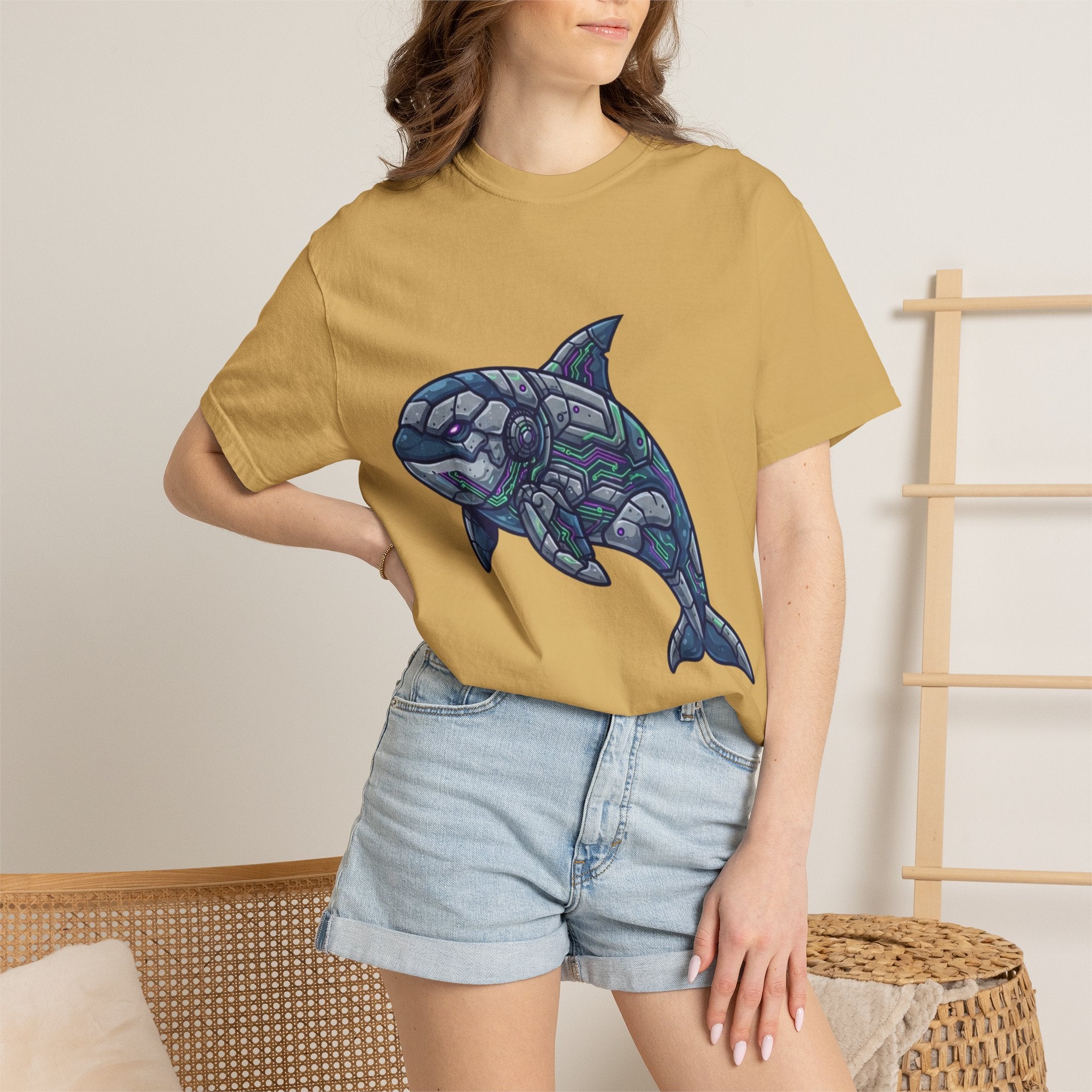 "Killer Whale" Unisex Garment-Dyed Tee