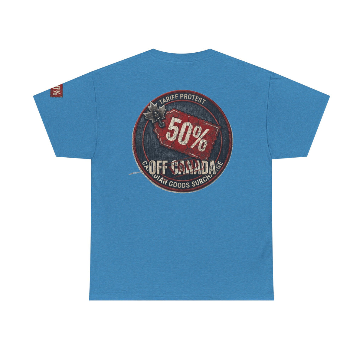 Color: Heather Sapphire | 50% Off Canada Premium Graphic Tee