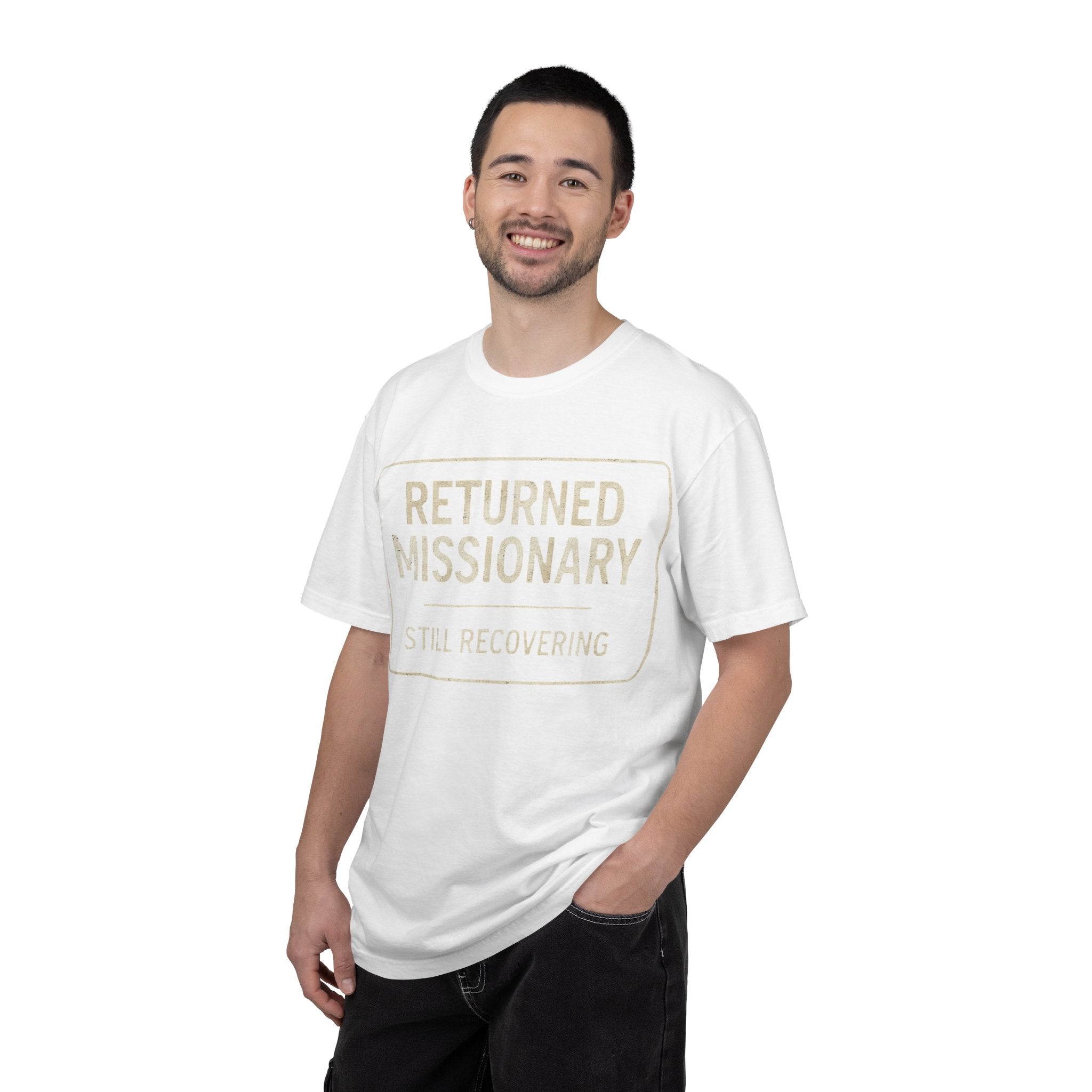"Returned Missionary (Still Recovering)" Unisex Garment-Dyed T-shirt