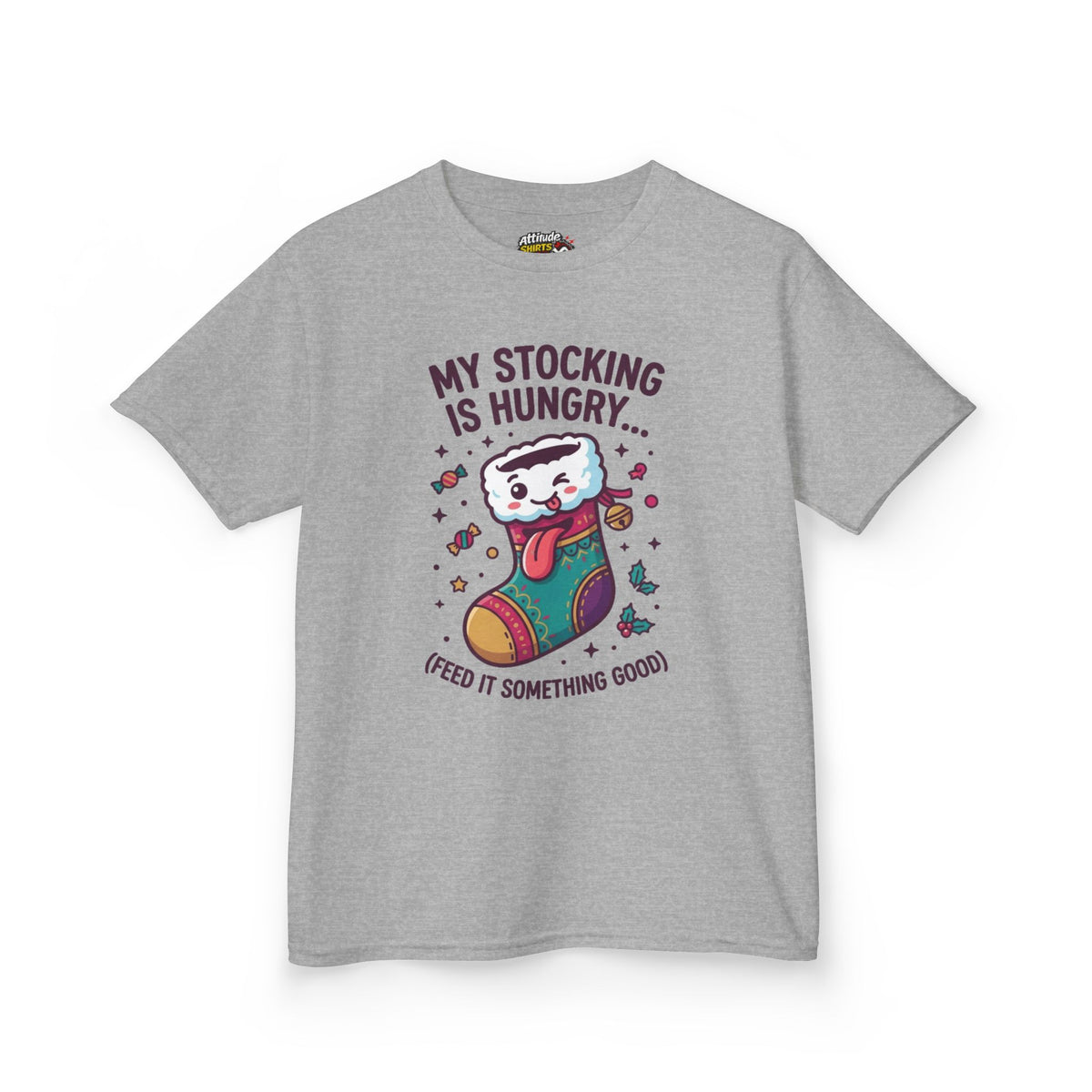 "My Stocking Is Hungry" Kids Tee