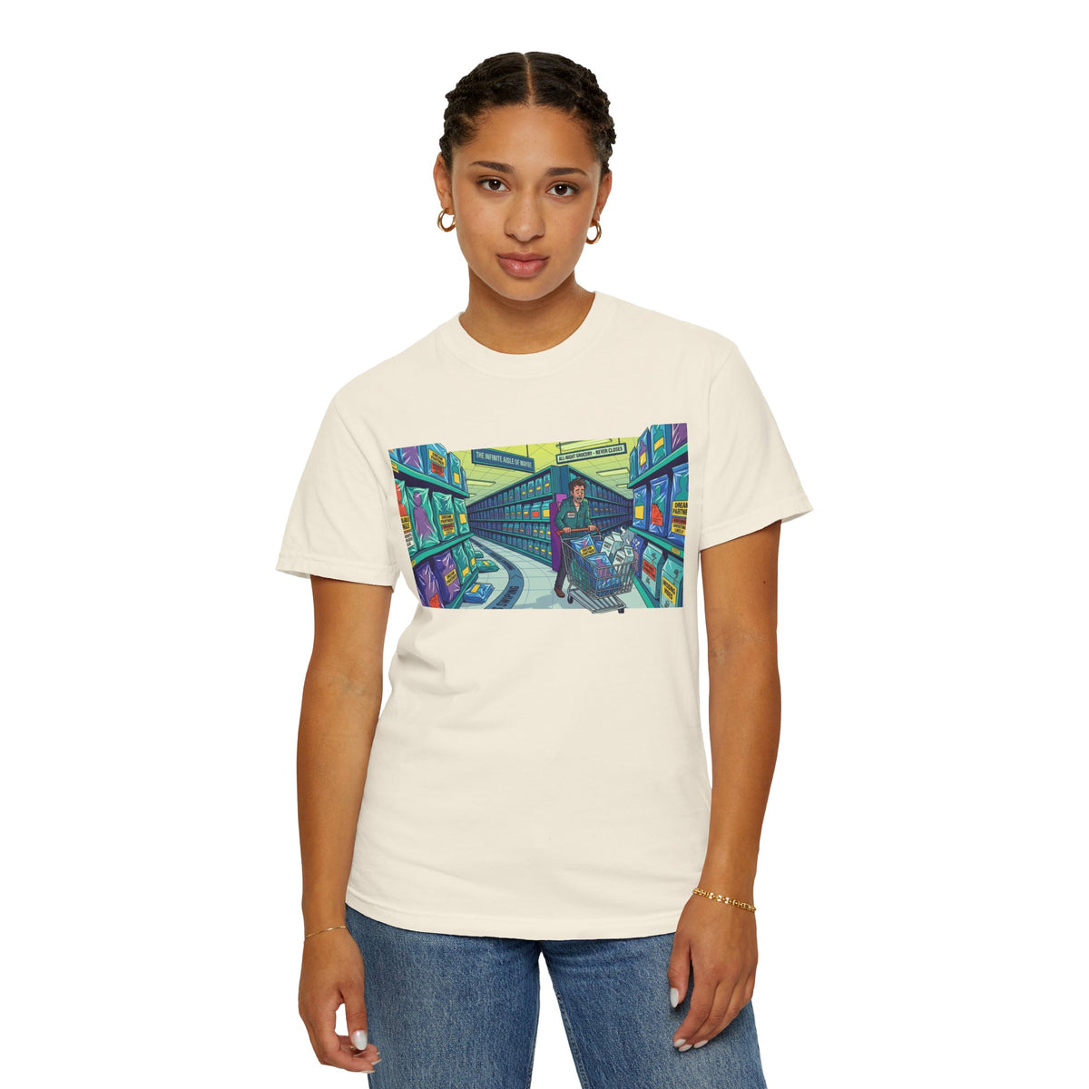 Color: Ivory | Infinite Dating Unisex Garment-Dyed Tee