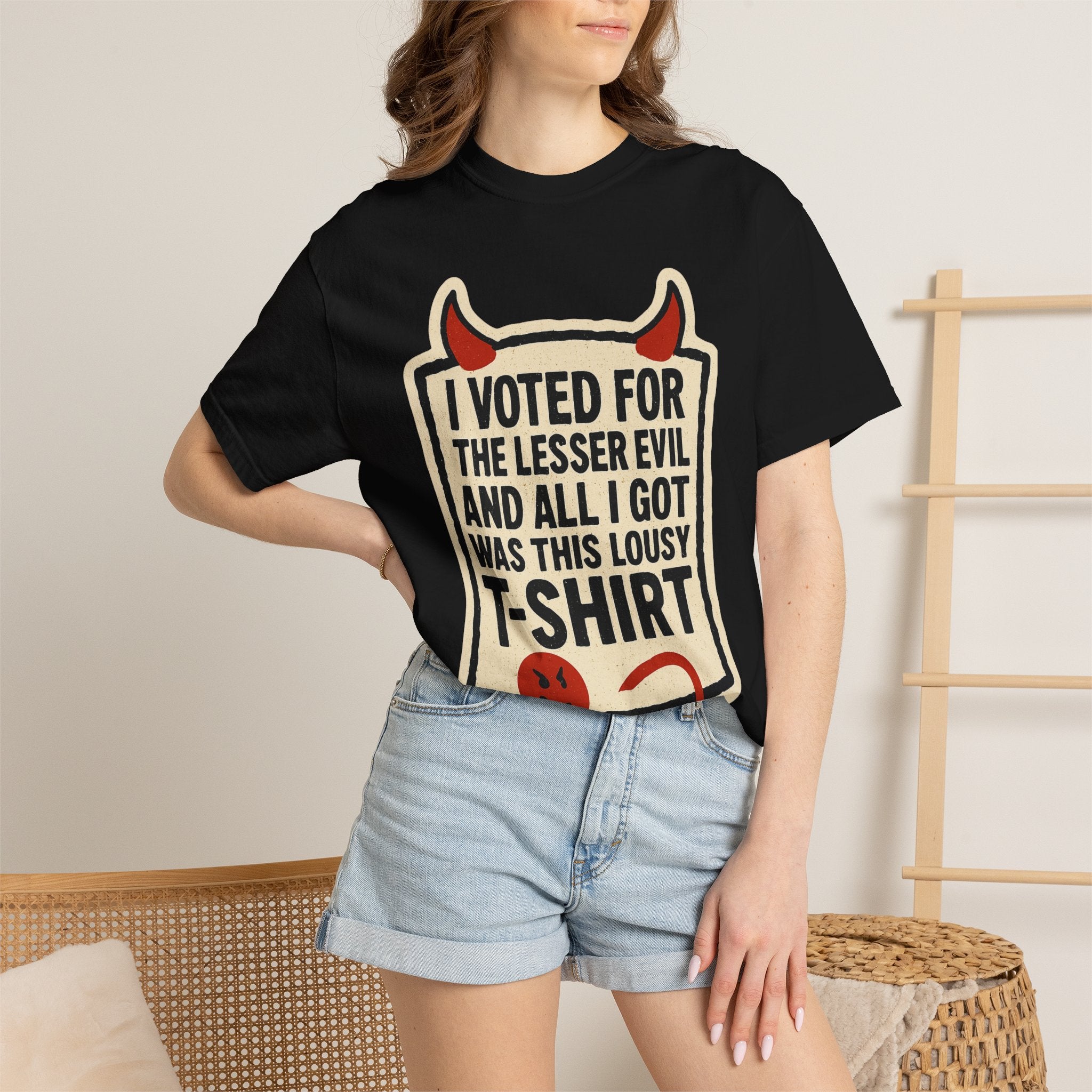 "Lesser Evil" Unisex Garment-Dyed T-shirt