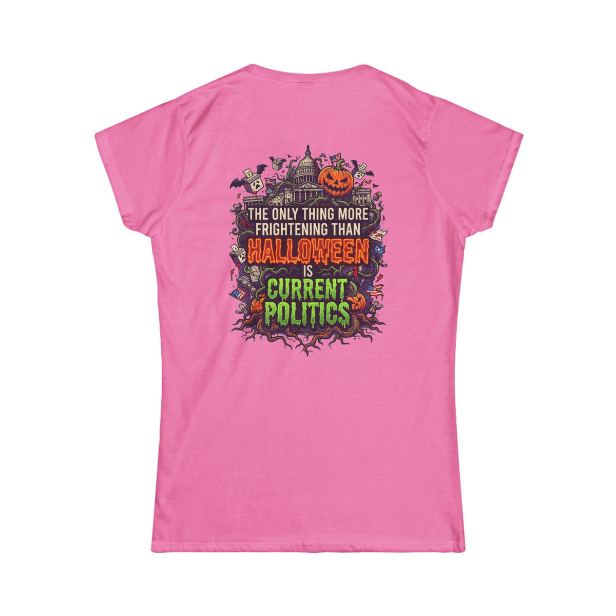Color: Azalea | Current Politics Women's Tee