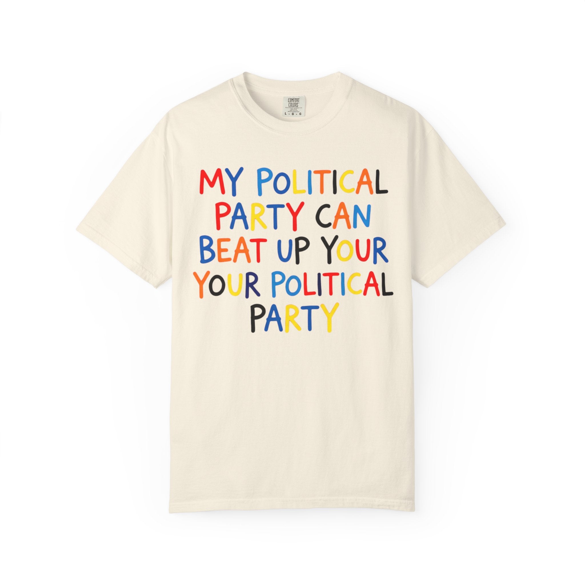 "Political Parties" Unisex Garment-Dyed Tee