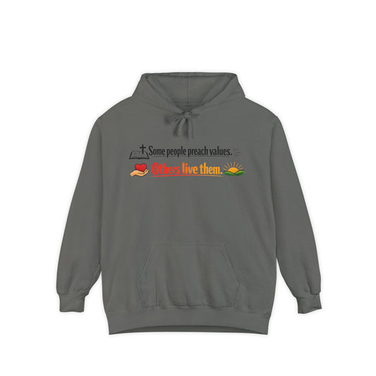Actually Live It | Garment-Dyed Hoodie — AttitudeShirts