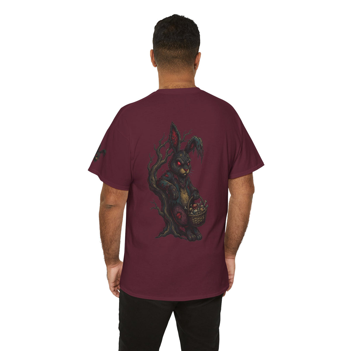 Color: Maroon | Zombie Bunny Premium Graphic Tee