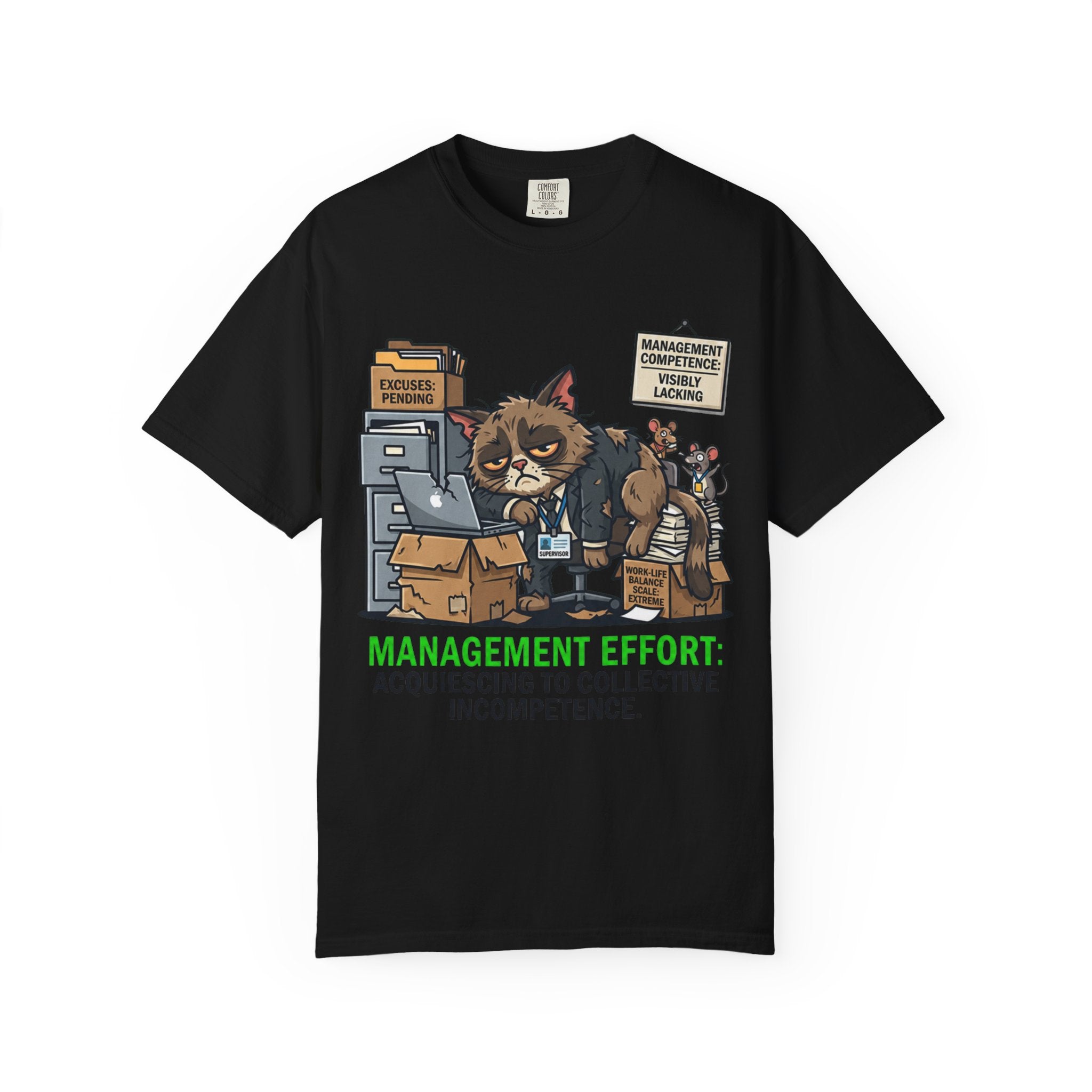 "Acquiescing to Collective Incompetence" Unisex Garment-Dyed Tee