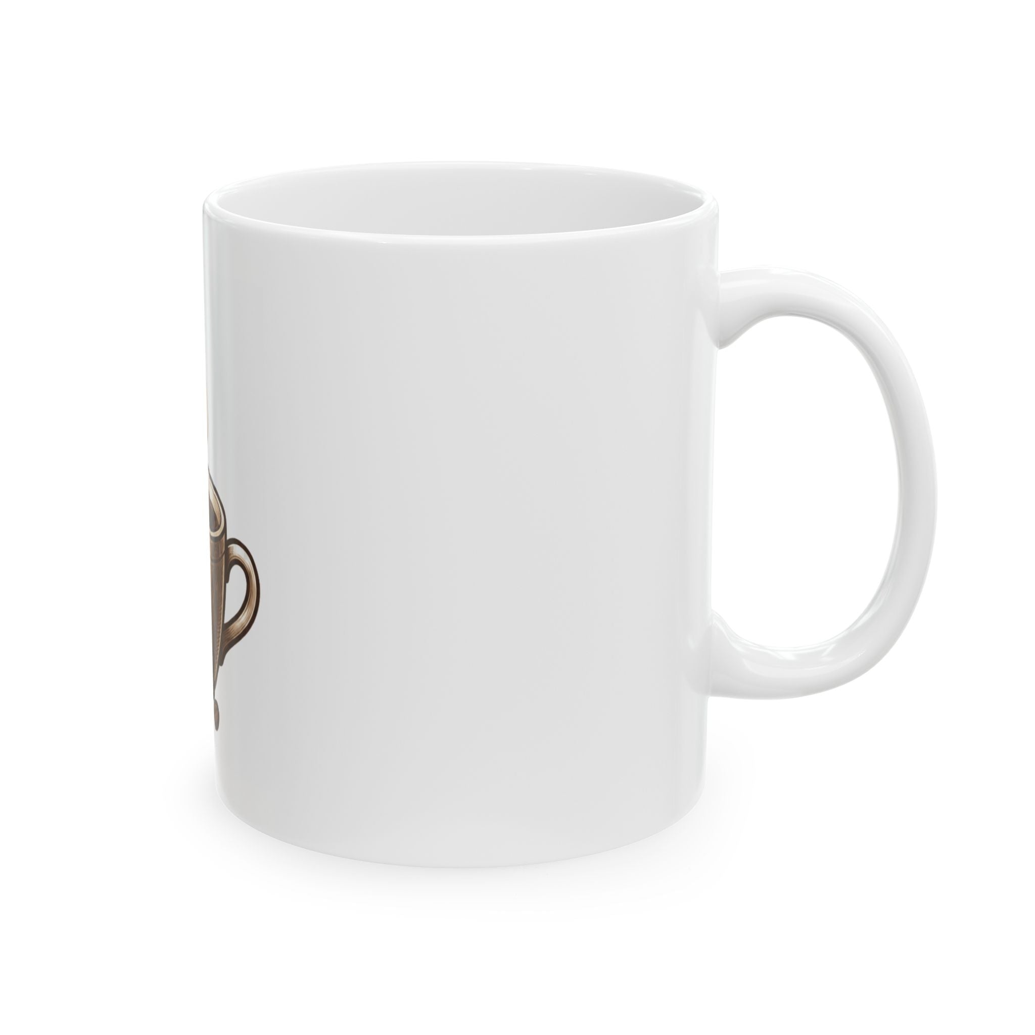 "Coffee is Delightsome" White Ceramic Mug — Graphic