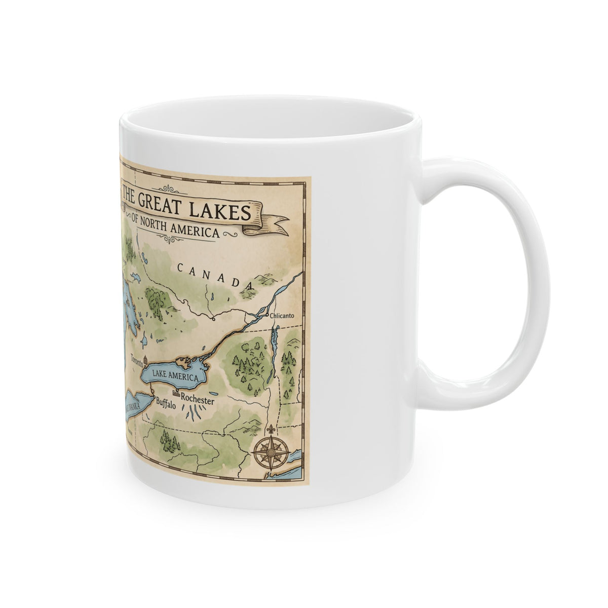 "51st State Great Lakes" White Ceramic Mug