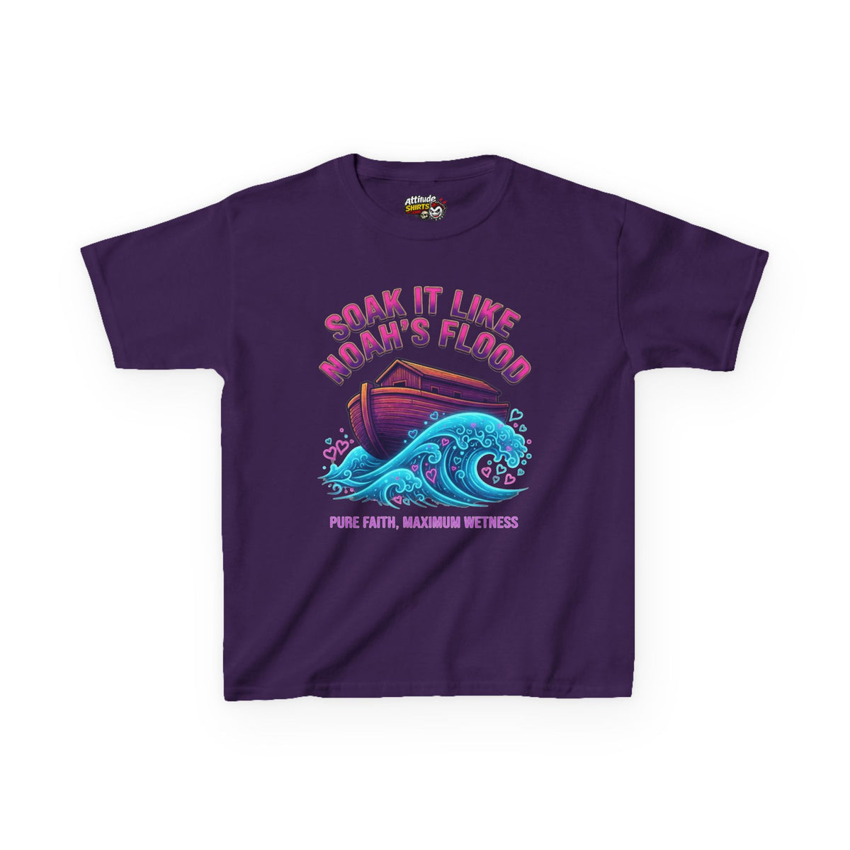 "Good Book Series Soak it Like Noah's Flood" Kids Tee