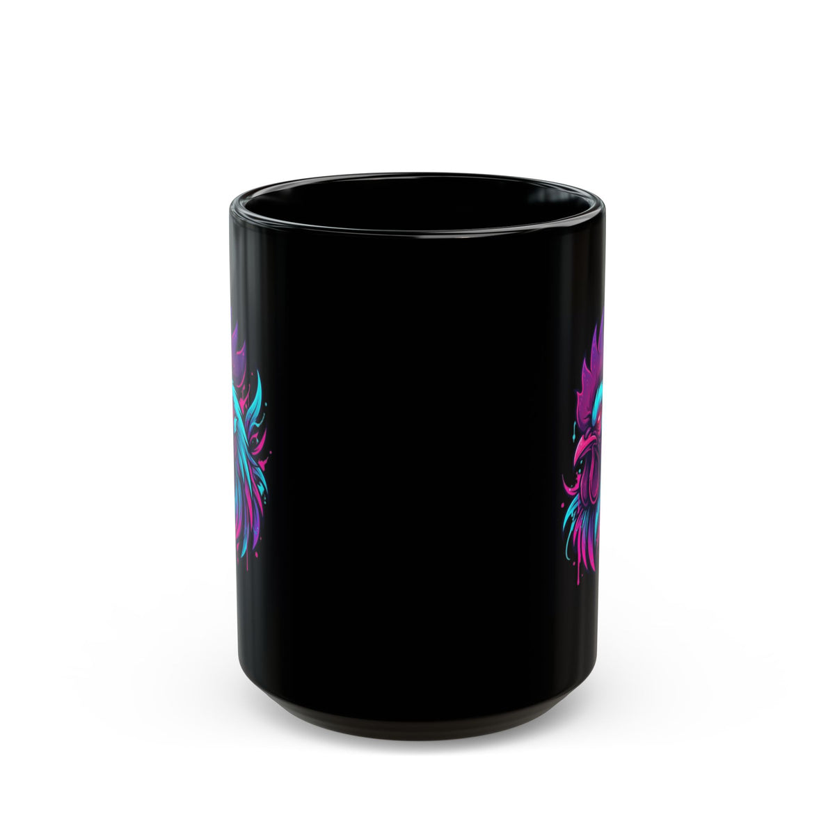 "Cock Teaser" Black Ceramic Mug — Graphic