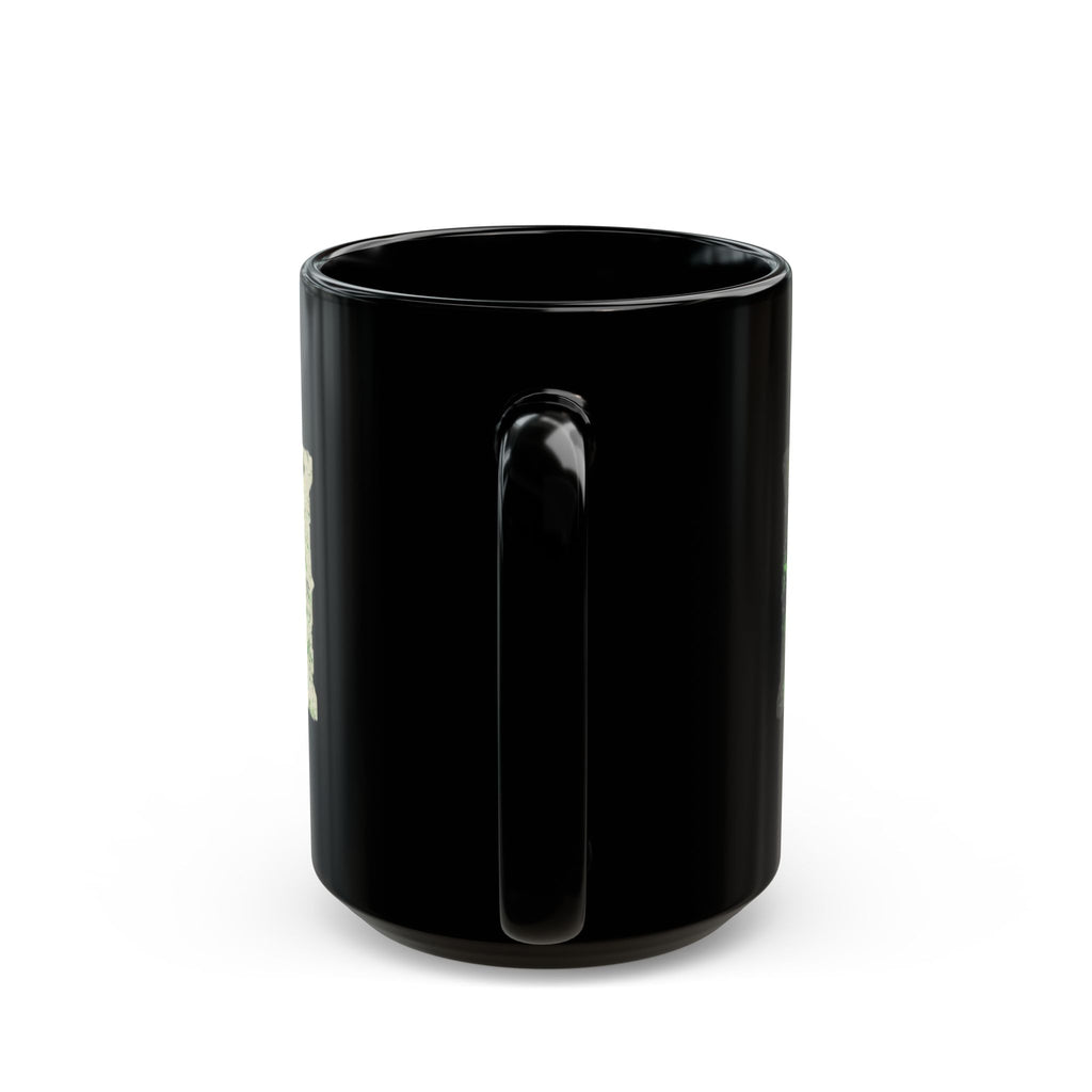 "Choose to Laugh" Black Ceramic Mug — Graphic