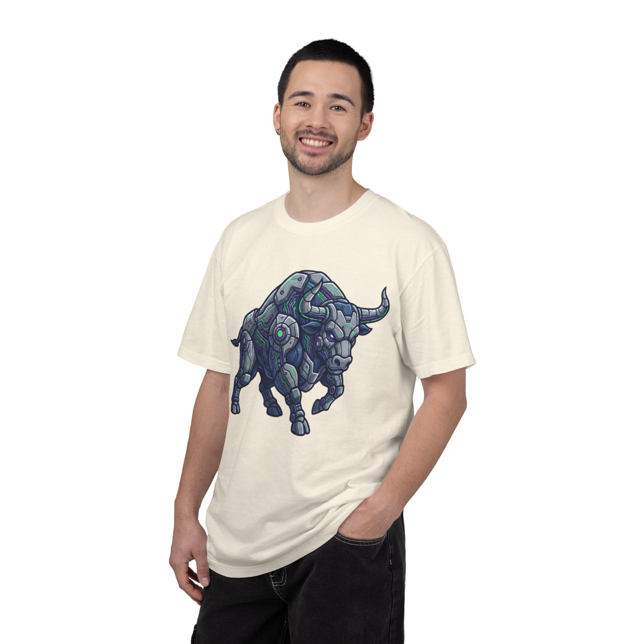"Cyber Bull" Unisex Garment-Dyed Tee