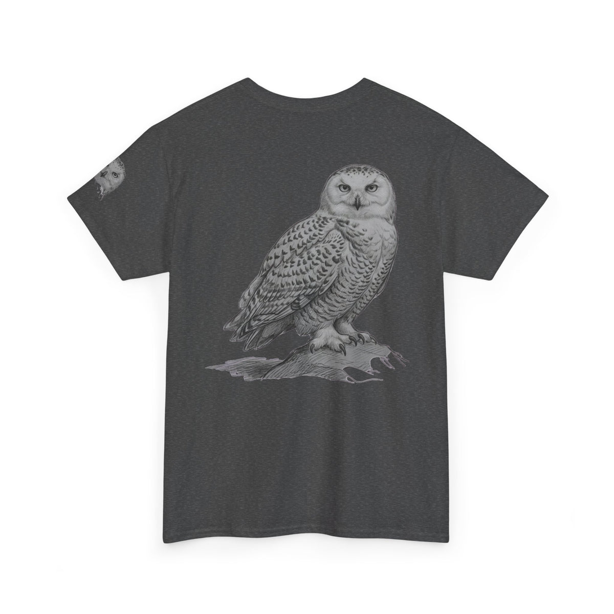 "Pencil Sketch Art Owl" Premium Graphic Tee