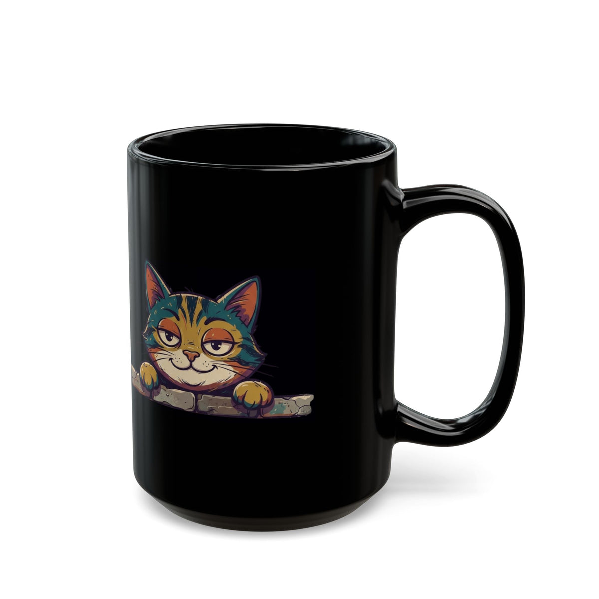 "I Didn't Do It" Black Ceramic Mug — Graphic