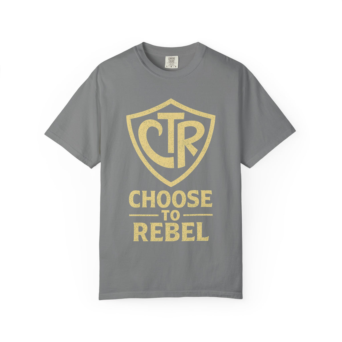 Color: Grey | CTR: Choose to Rebel Unisex Garment-Dyed T-shirt