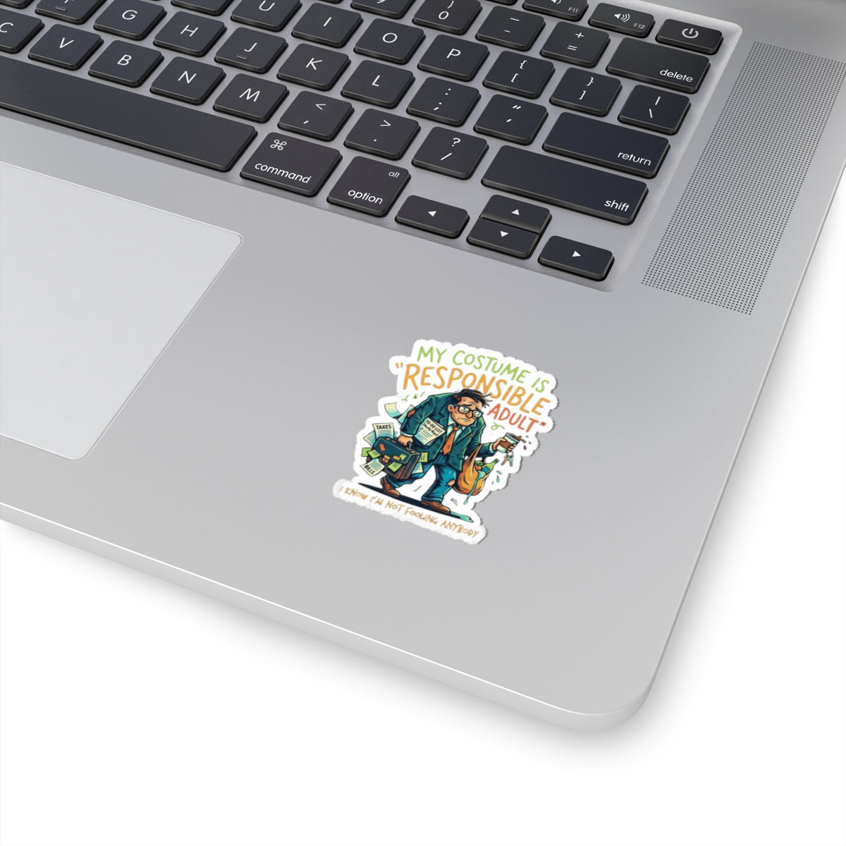 "Responsible Adult Costume" Sticker — Main