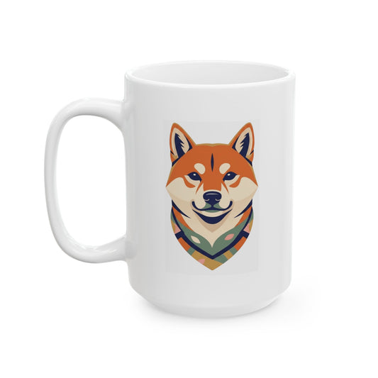 "Shiba Squad" White Ceramic Mug — Graphic