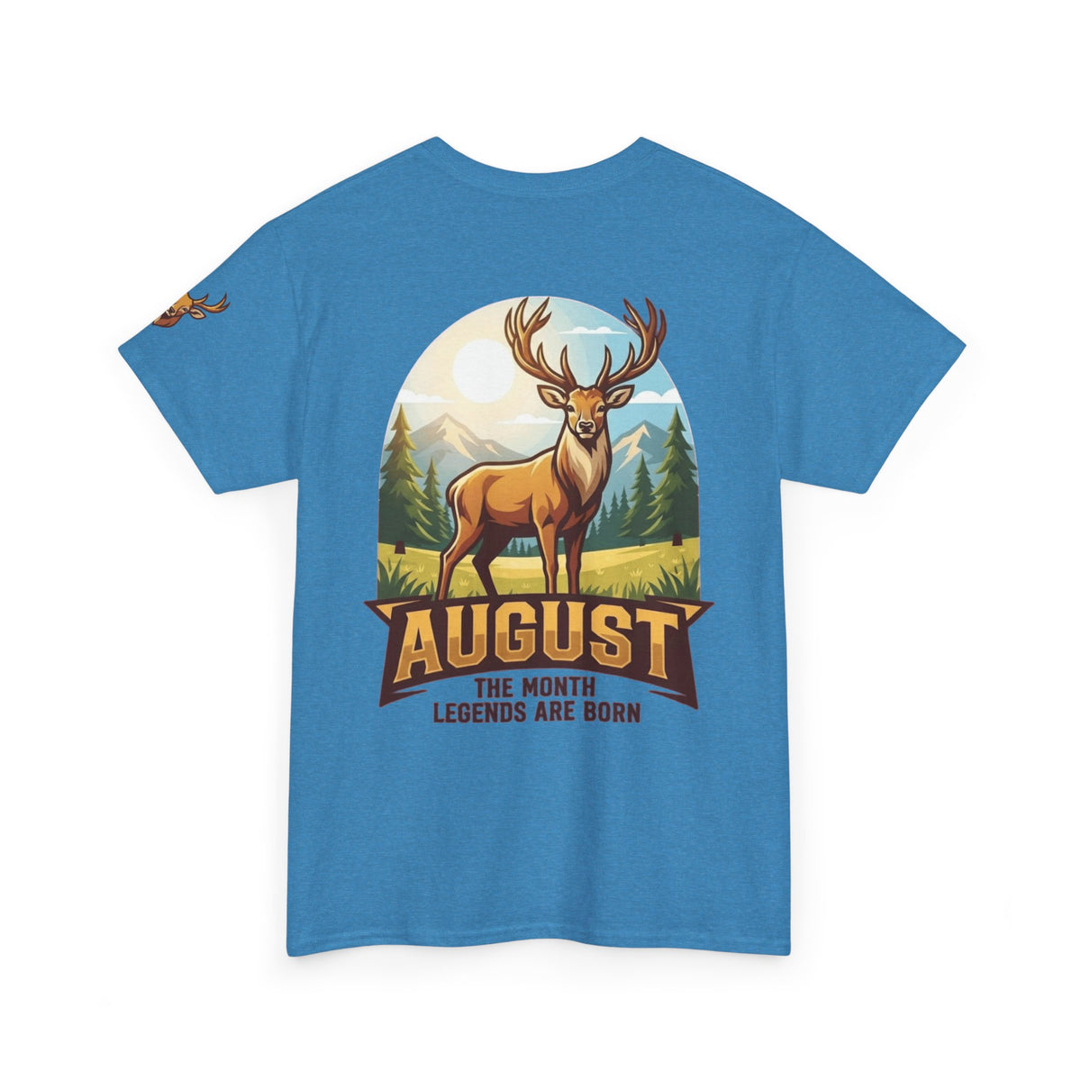 Color: Heather Sapphire | August Legend Premium Graphic Tee