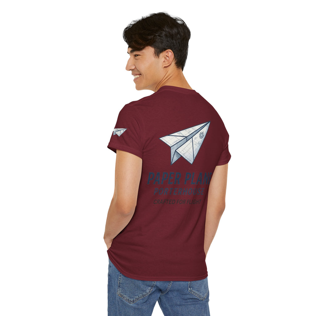 "Paper Plane Porterhouse" Premium Graphic Tee