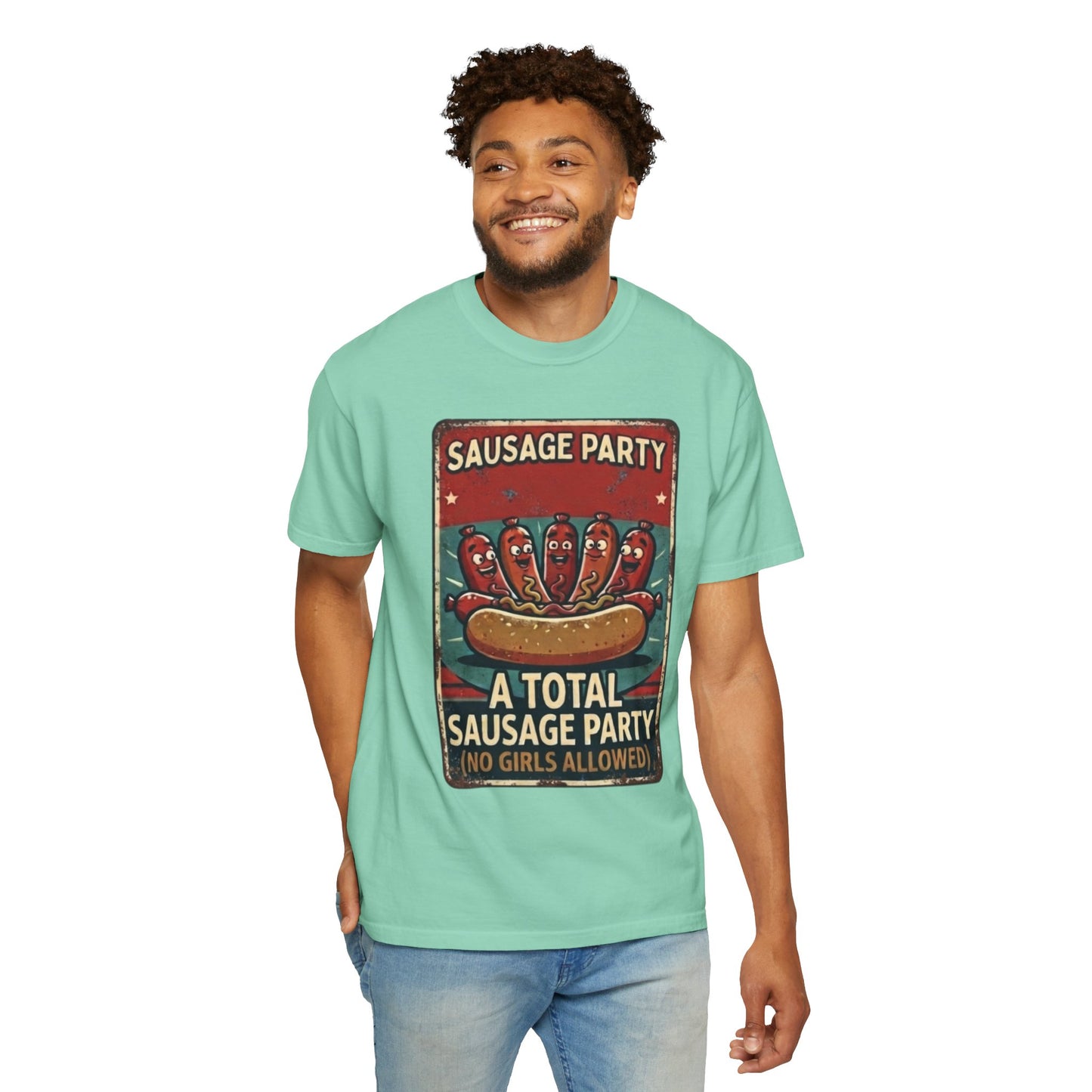 "Sausage Party" Unisex Garment-Dyed Tee