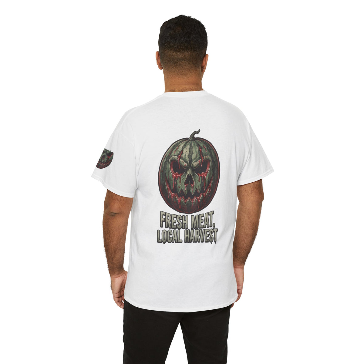 Color: White | Fresh Meat, Local Harvest Premium Graphic Tee