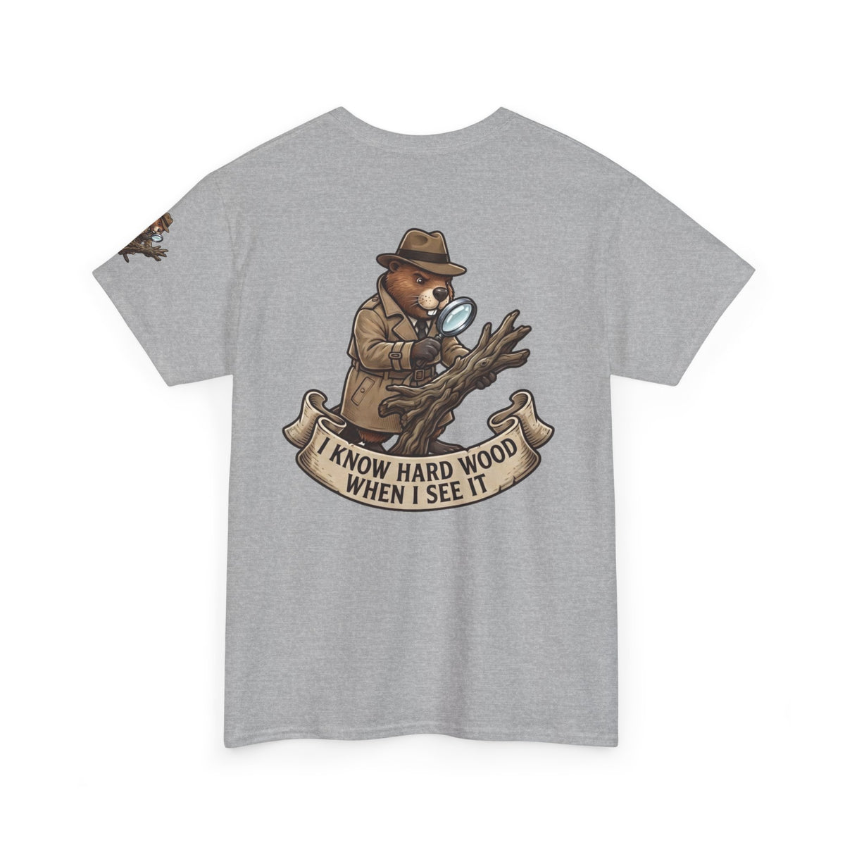 Color: Sport Grey | I Know Hard Wood Premium Graphic Tee