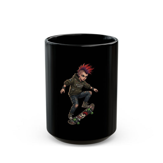 "Riot" Black Ceramic Mug