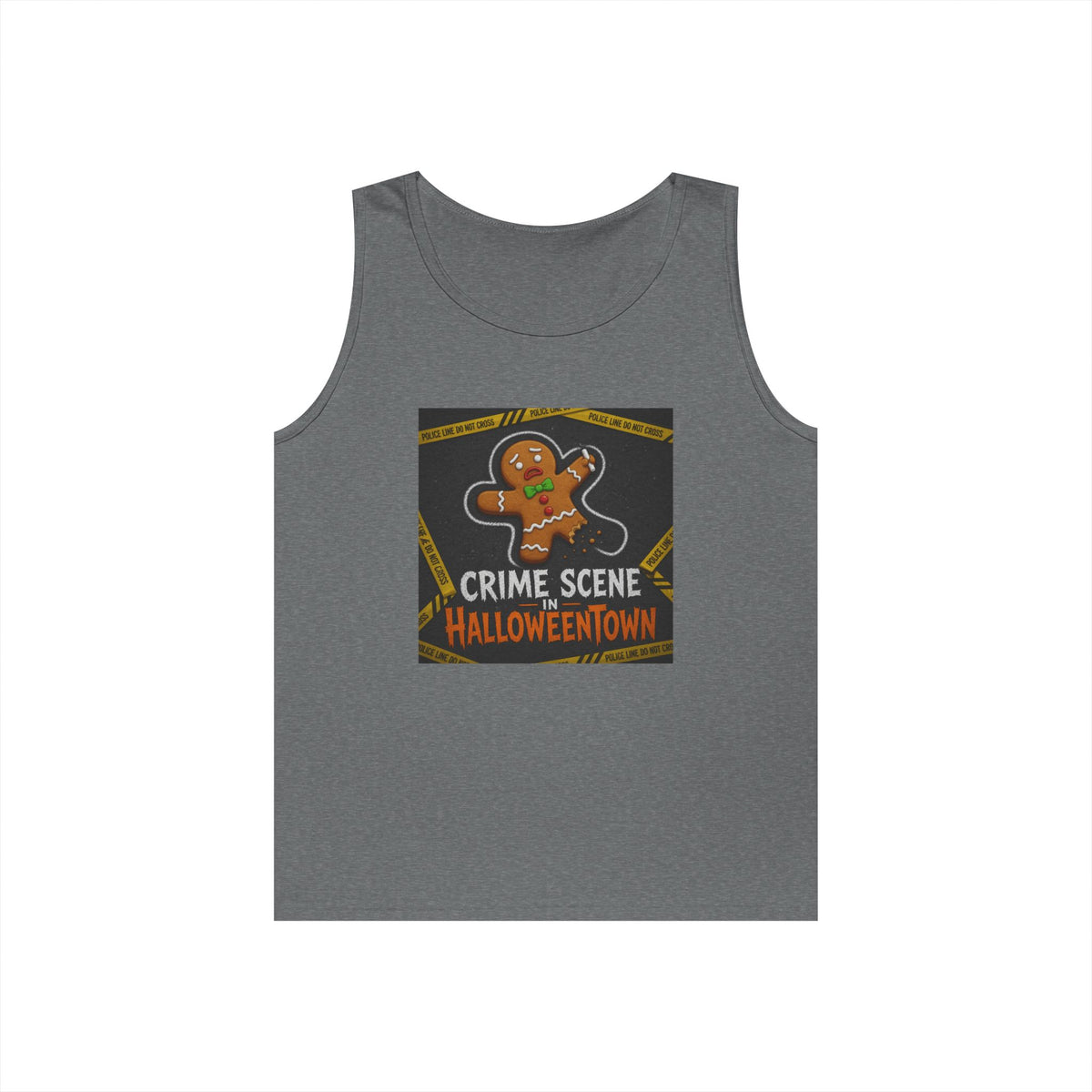 Color: Graphite Heather | Crime Scene in Halloweentown Tank Top