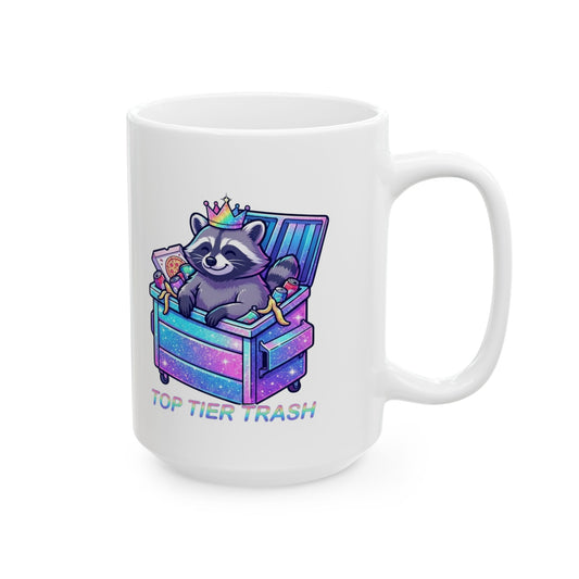 "Top Tier Trash" White Ceramic Mug