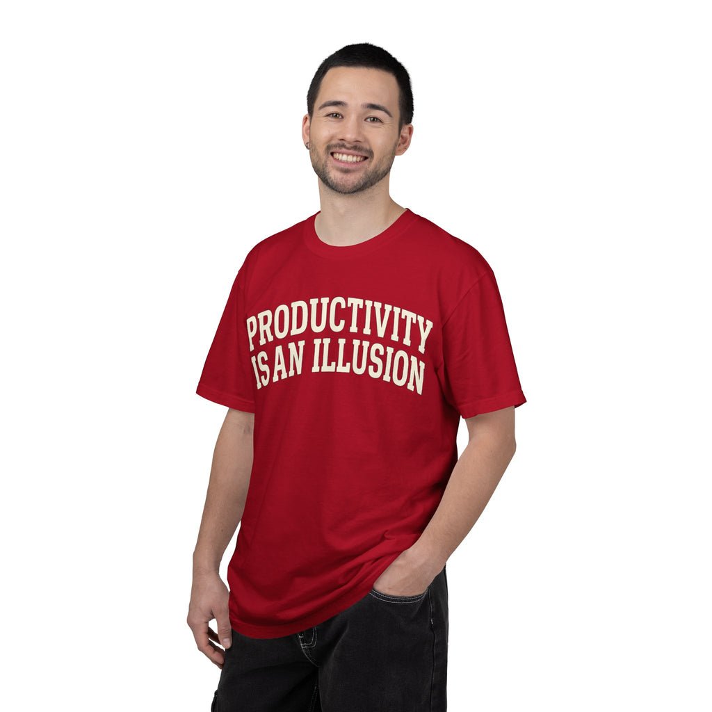 "Productivity is an Illusion" Unisex Garment-Dyed T-shirt