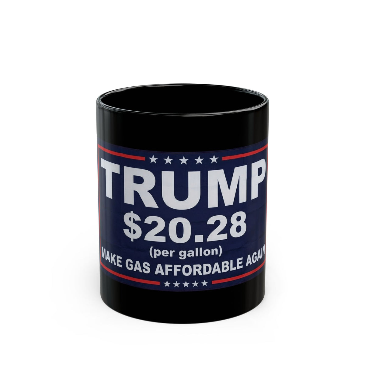 "Trump $20.28" Black Ceramic Mug