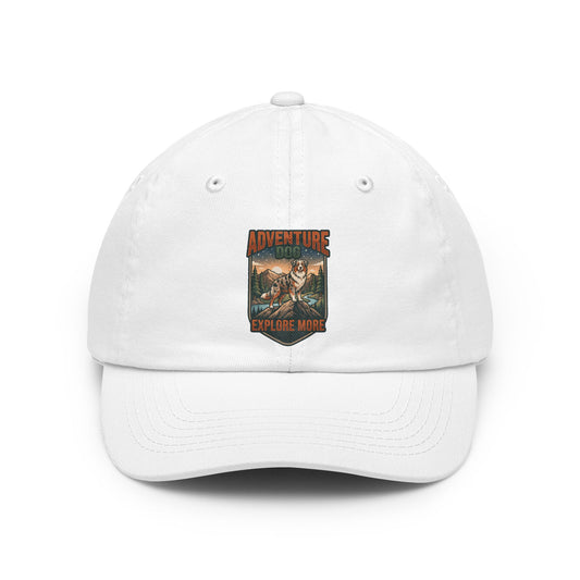 Color: White | Adventure Dog Dad Hat