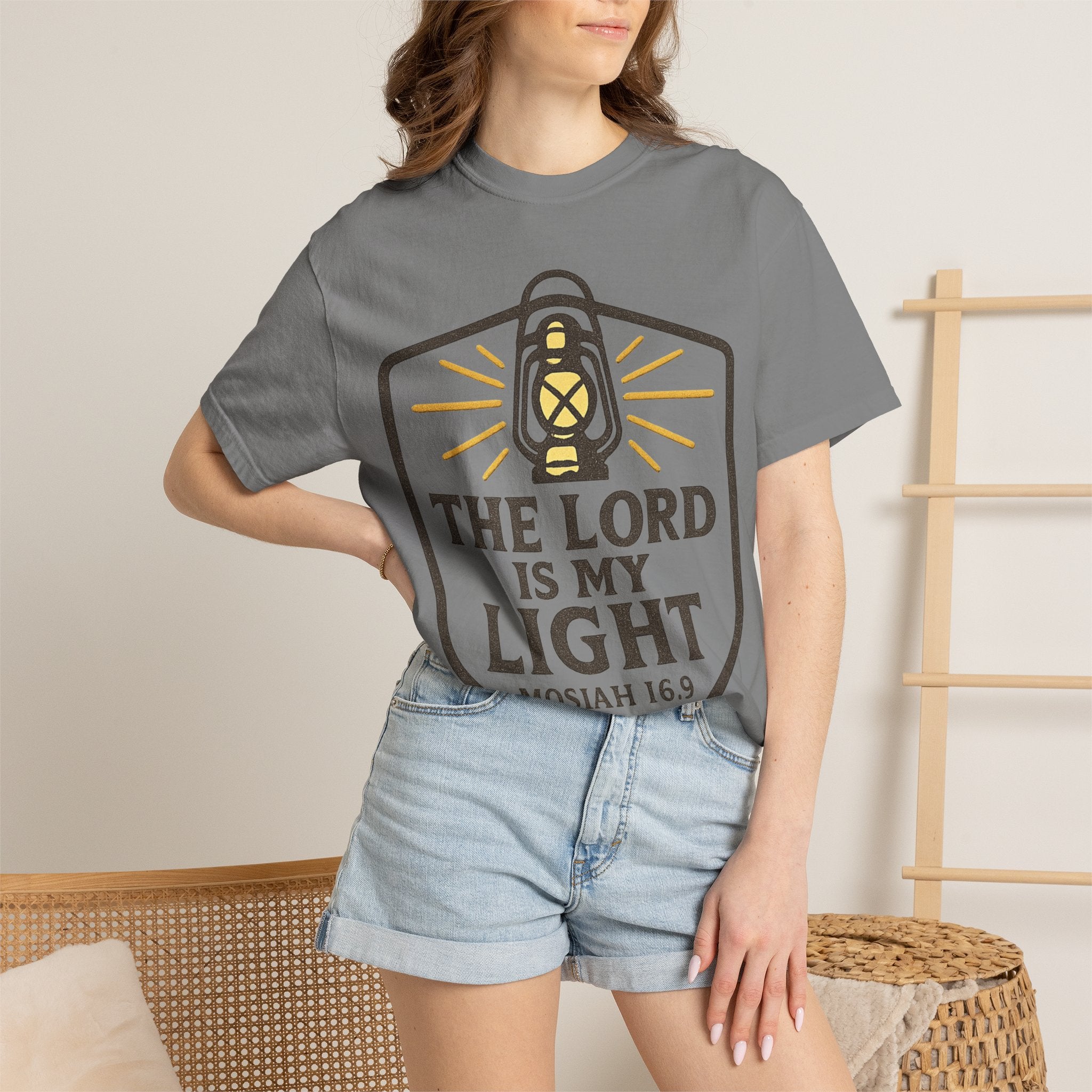 "The Lord is My Light" Unisex Garment-Dyed T-shirt