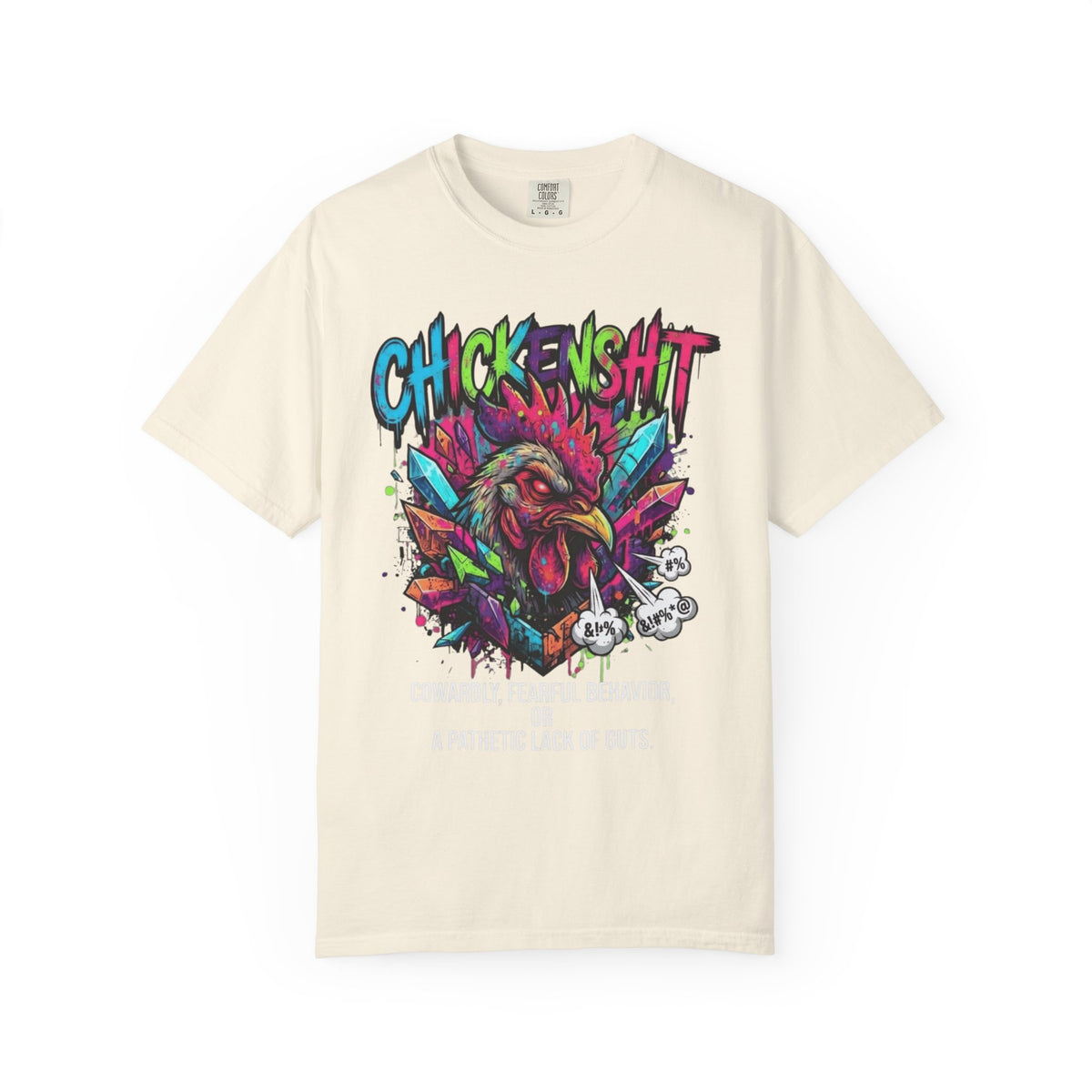Color: Ivory | Chickenshit Unisex Garment-Dyed Tee