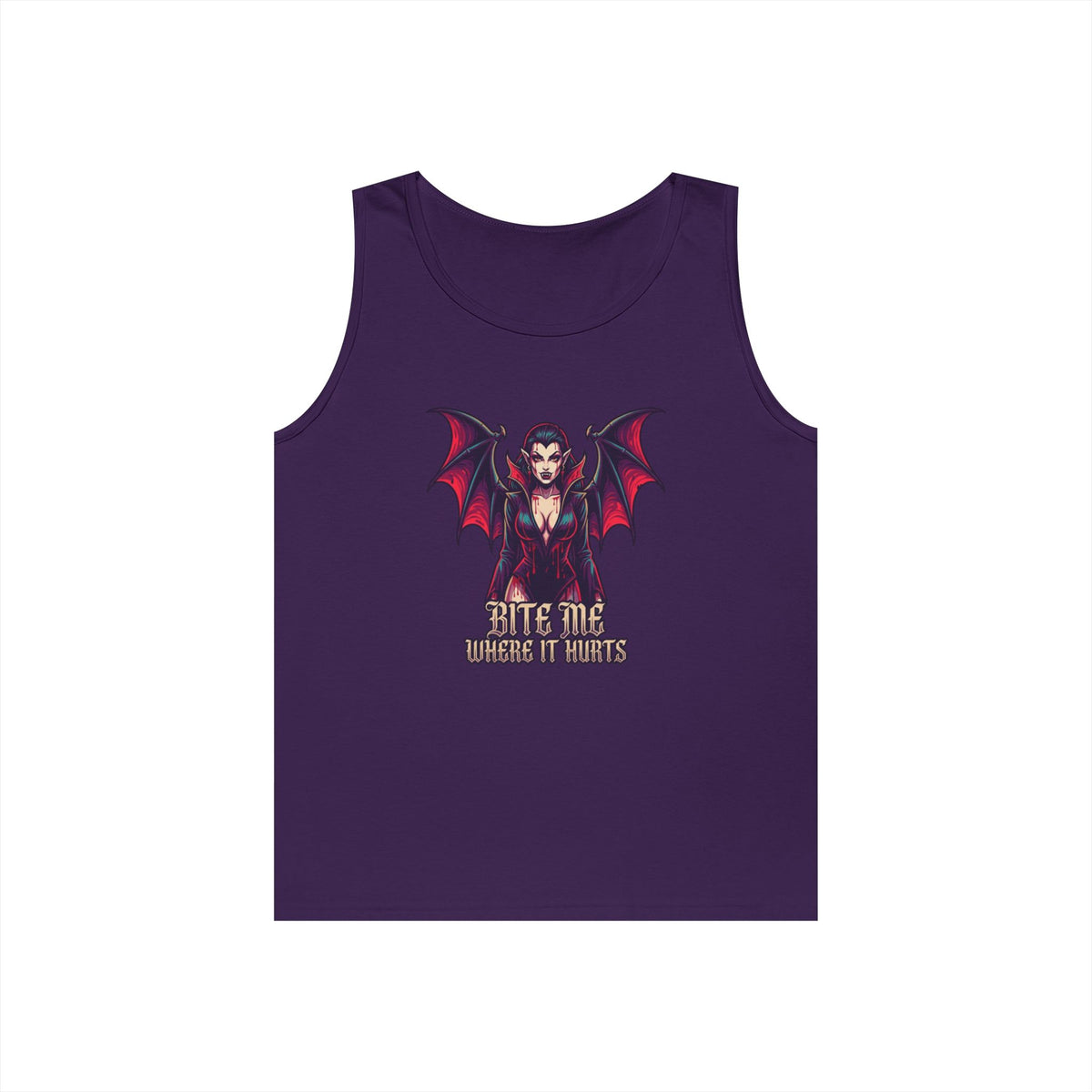 Color: Purple | Bite Me Where It Hurts Tank Top