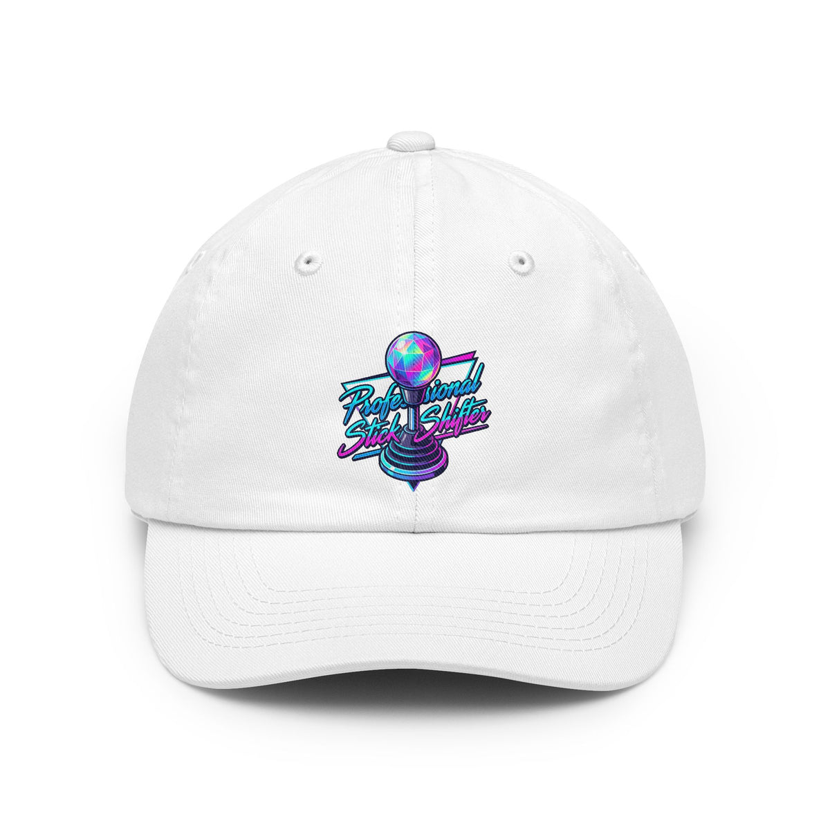 Color: White | Professional Stick Shifter Dad Hat