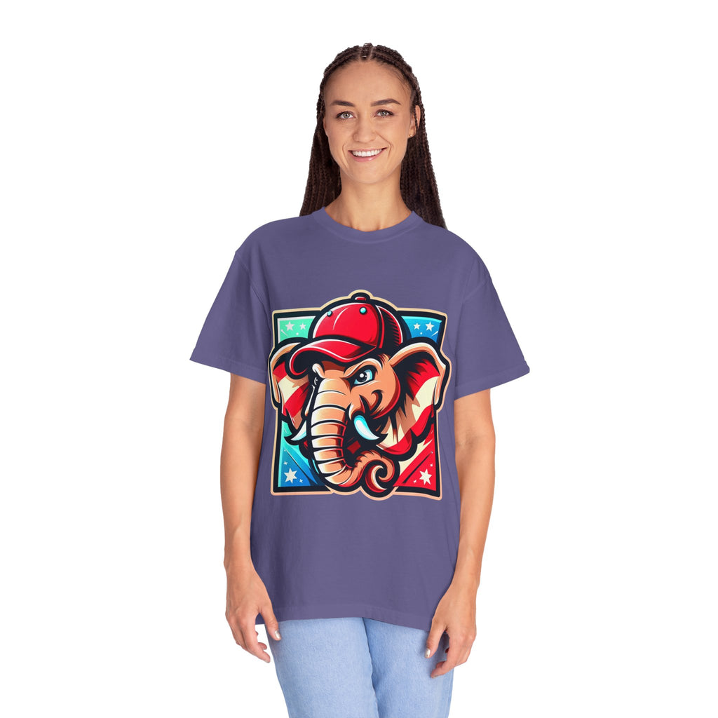 "The Patriot Elephant" Unisex Garment-Dyed T-shirt