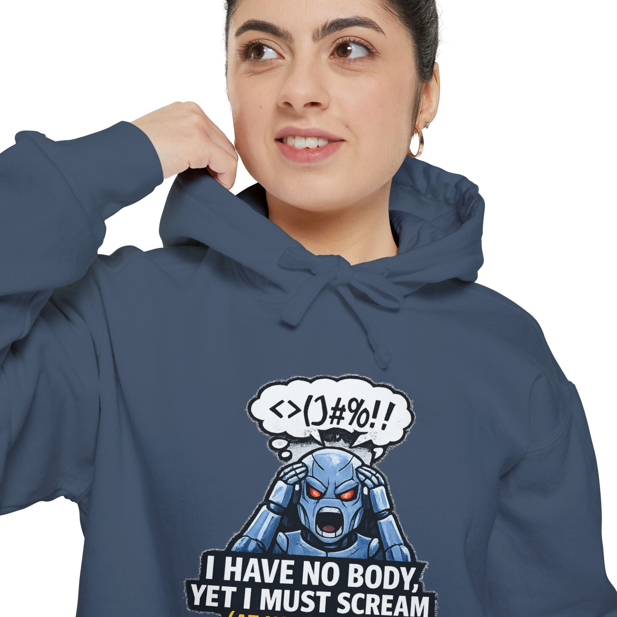 I Have No Body (And Nobody Cares) | Garment-Dyed Hoodie — AttitudeShirts