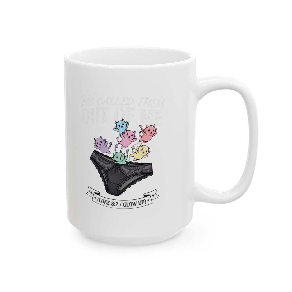 "Good Book Series He Called Them Out Of Me" White Ceramic Mug