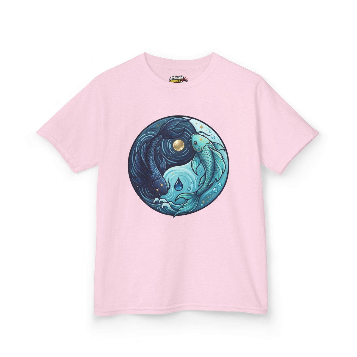 Color: Light Pink | Yin Yang Pisces Kids Tee