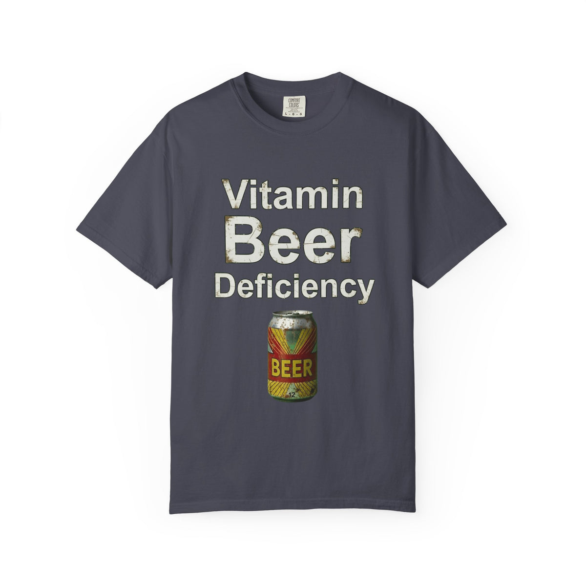 Color: Navy | Vitamin Beer Unisex Garment-Dyed T-shirt