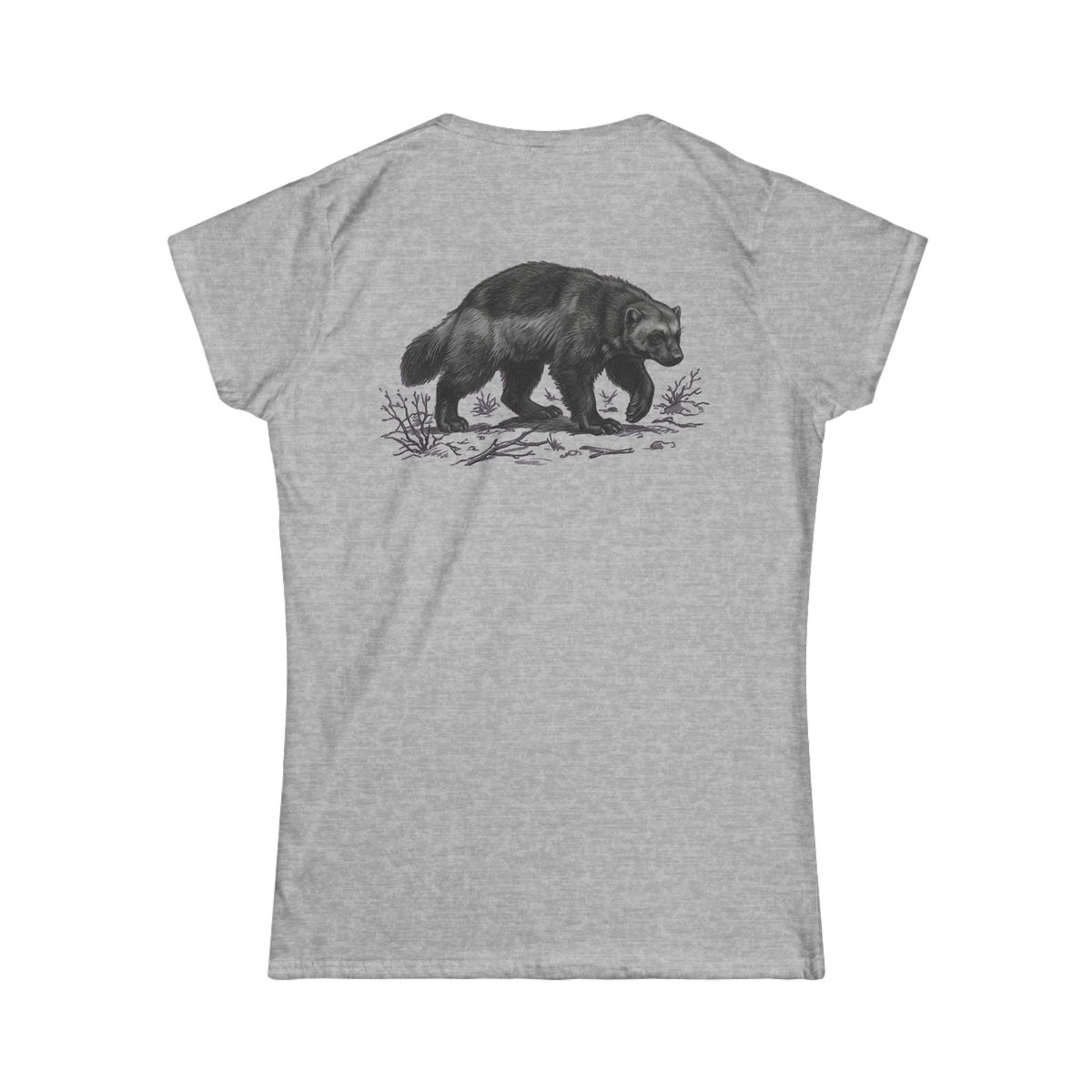 Color: Sport Grey | Pencil Sketch Art Wolverine Women's Tee