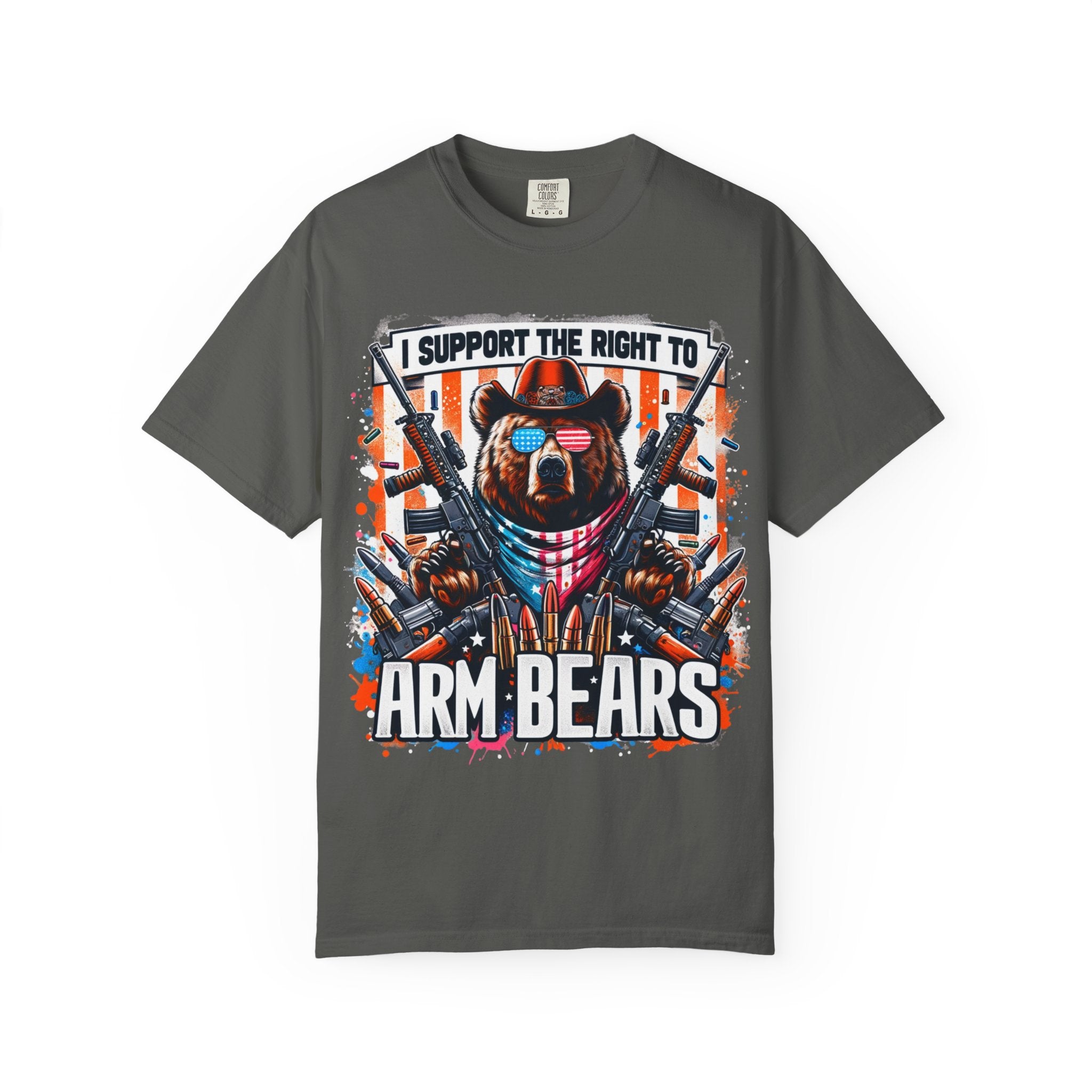 "The Right to Arm Bears" Unisex Garment-Dyed T-shirt