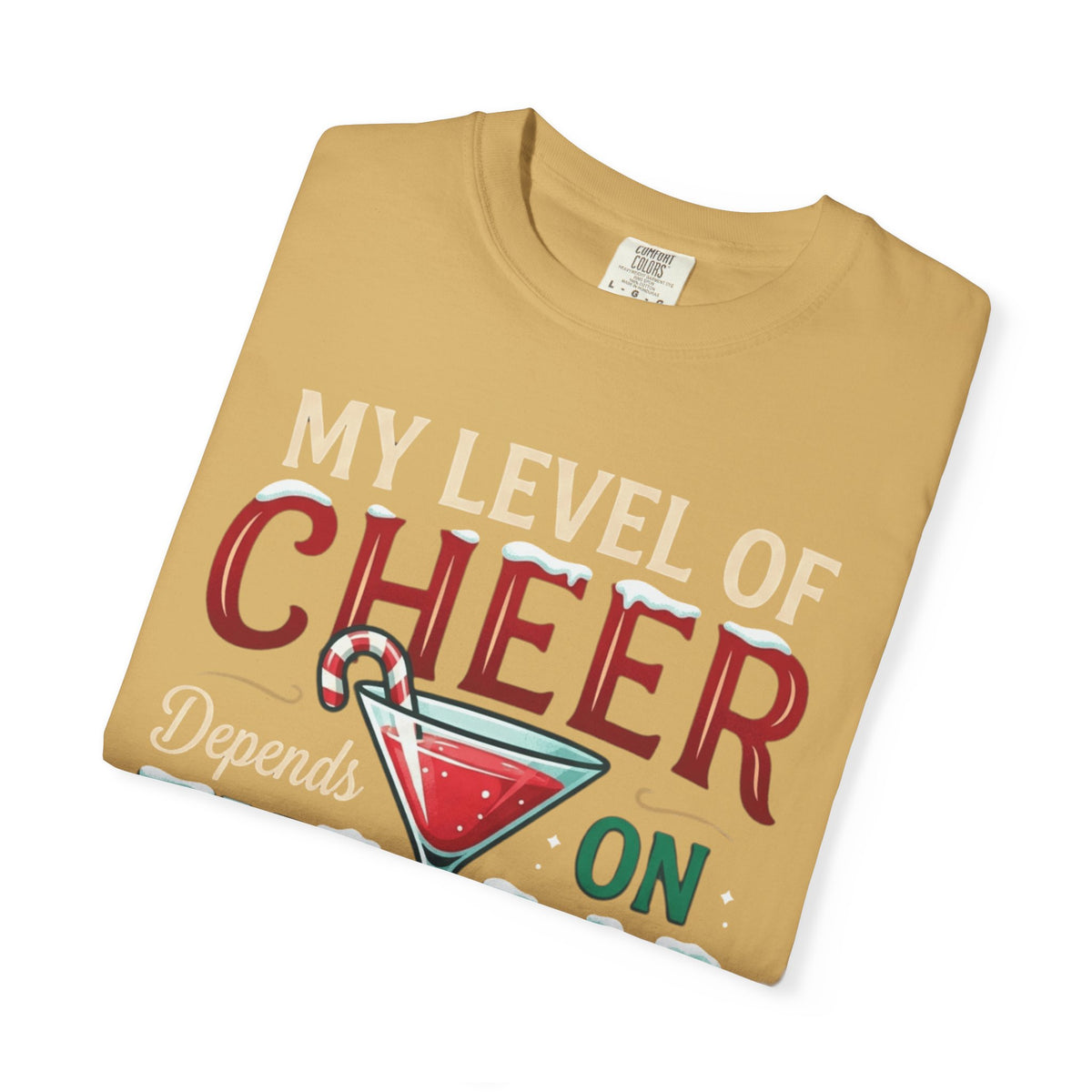 "Christmas Cheer" Unisex Garment-Dyed Tee