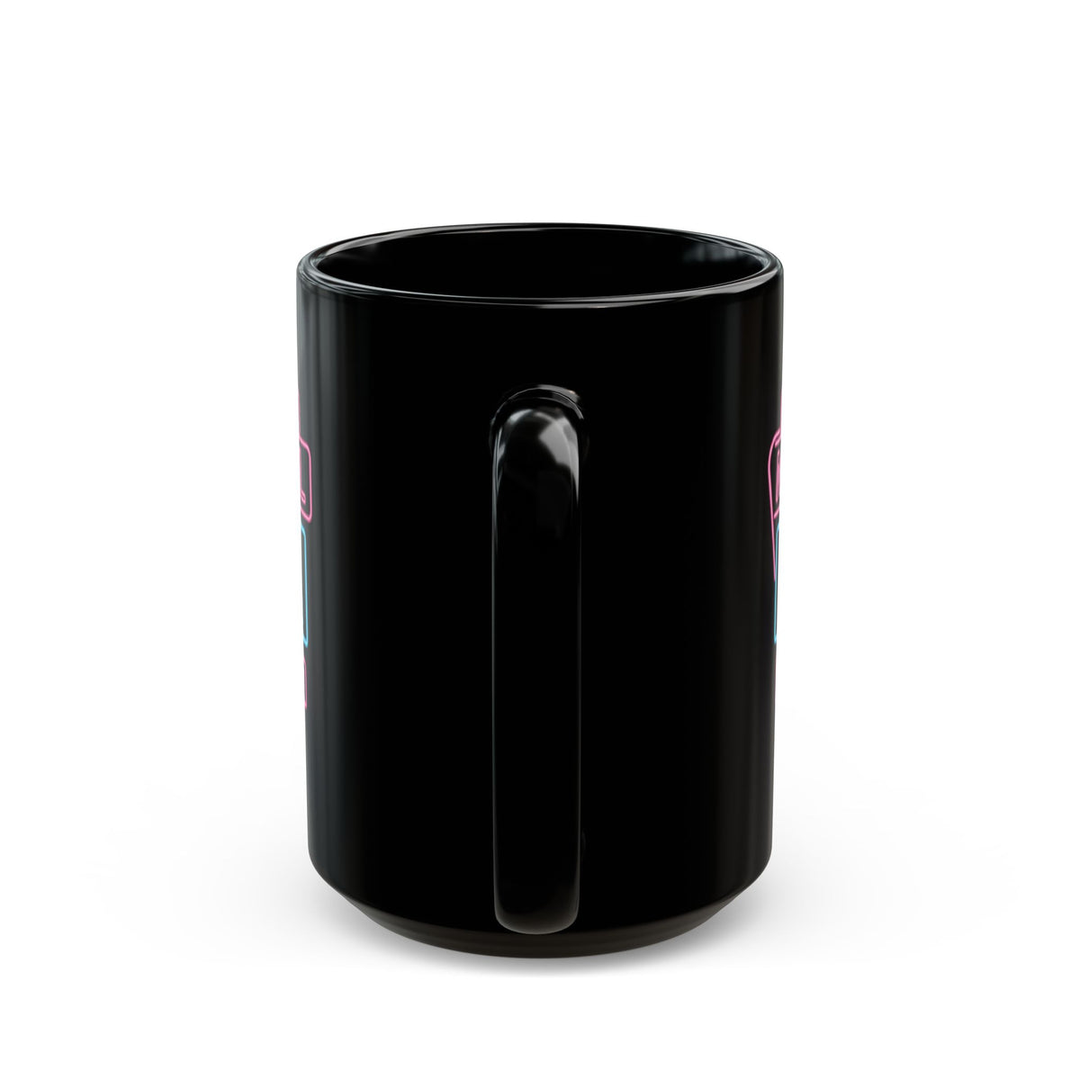 "No Vacancy" Black Ceramic Mug — Graphic