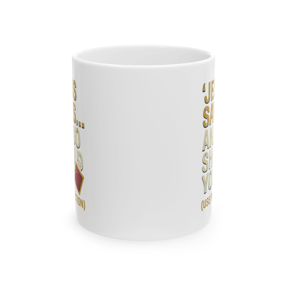 "Good Book Series Jesus Saves and So Should You" White Ceramic Mug