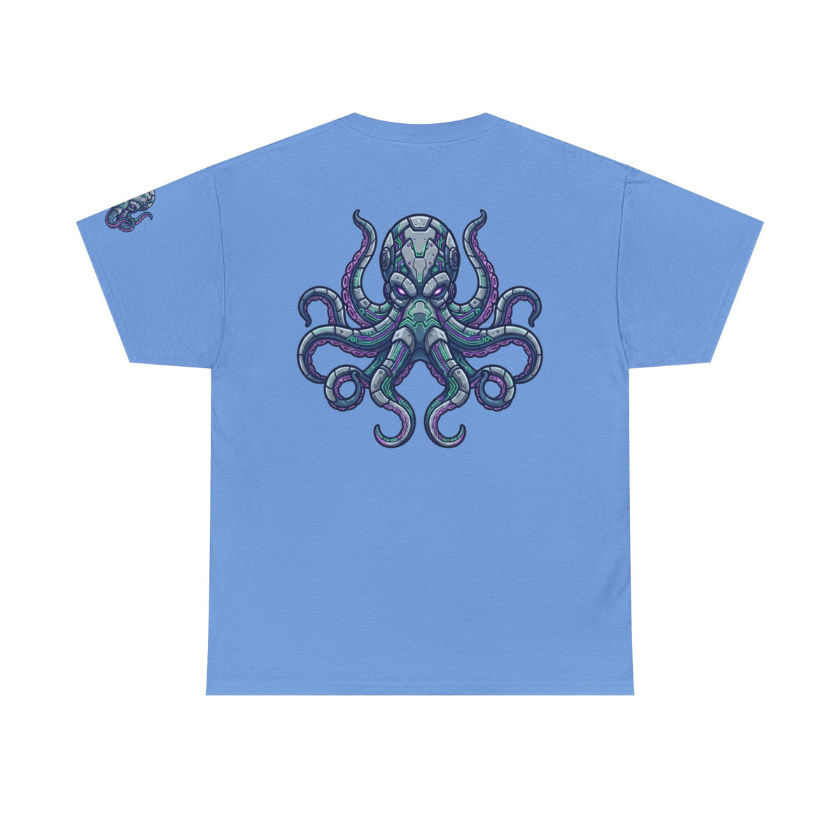 Color: Carolina Blue | Cyber Octopus Premium Graphic Tee