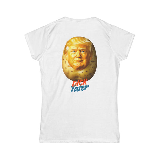 Color: White | Dick Tater Women's Tee