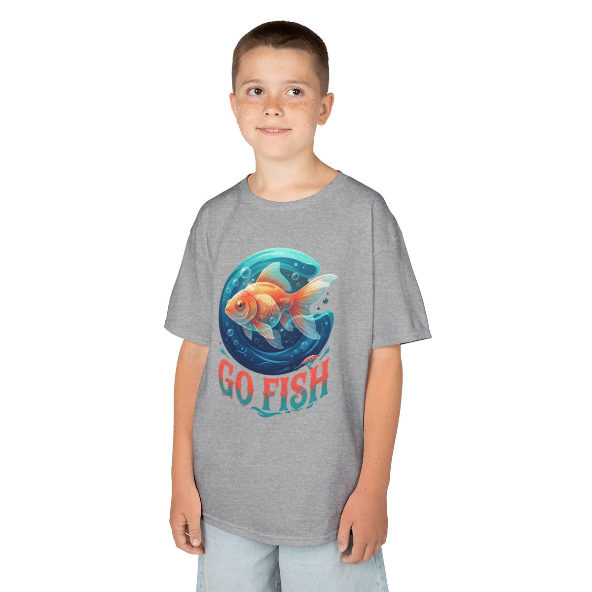 Color: Sport Grey | Go Fish Kids Tee